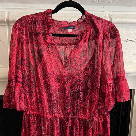 Tommy Hilfiger metallic thread paisley maxi dress - Picture 3 of 9